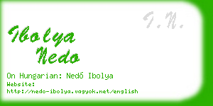 ibolya nedo business card