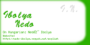 ibolya nedo business card